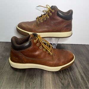 Timberland Tenmile Brown Leather Chukka Boot A17P3 Men Size 8,5 Rugged Work City